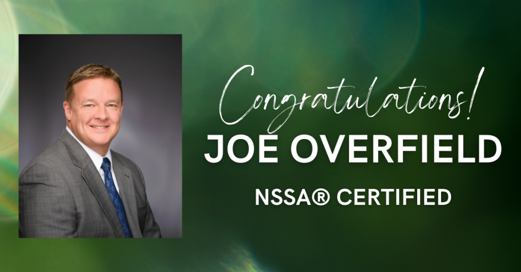 Joe Overfield NSSA Certified